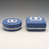 1977 Wedgwood Queen Elizabeth Jubilee Candy Box Pair Royal Blue